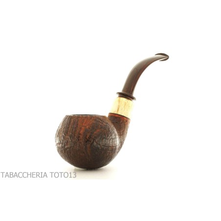 Gabriele Pipemaker forma bent apple radica sabbiata linea Tartaruga - Pipe