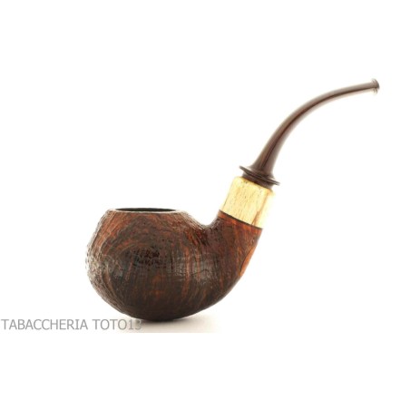Gabriele Pipemaker forma bent apple radica sabbiata linea Tartaruga - Pipe