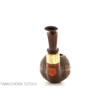 Gabriele Pipemaker forma bent apple radica sabbiata linea Tartaruga - Pipe