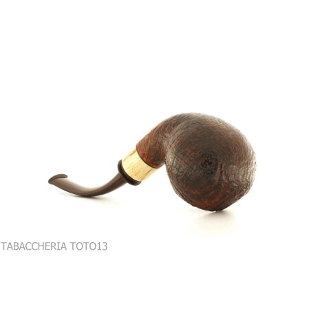 Gabriele Pipemaker forma bent apple radica sabbiata linea Tartaruga - Pipe