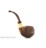 Gabriele Pipemaker forma bent apple radica sabbiata linea Tartaruga - Pipe