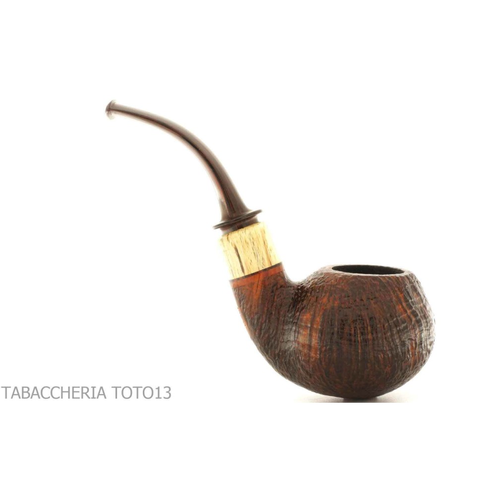 Gabriele Pipemaker forma bent apple radica sabbiata linea Tartaruga - Pipe