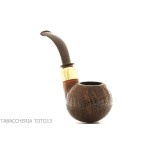 Gabriele Pipemaker forma bent apple radica sabbiata linea Tartaruga - Pipe