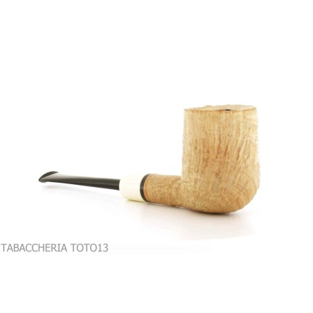 F. Ganci pipe à tabac forme de billard droite finition sablée - Pipe Pour le Tabac - Racine naturelle