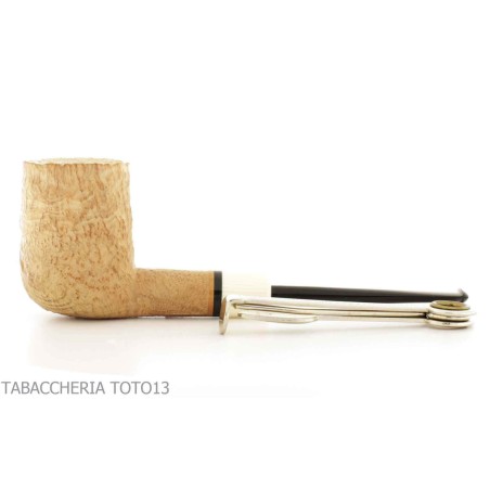 F. Ganci pipe à tabac forme de billard droite finition sablée - Pipe Pour le Tabac - Racine naturelle