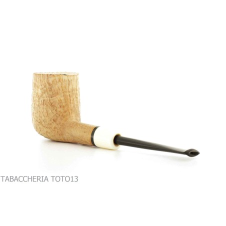 F. Ganci pipe à tabac forme de billard droite finition sablée - Pipe Pour le Tabac - Racine naturelle