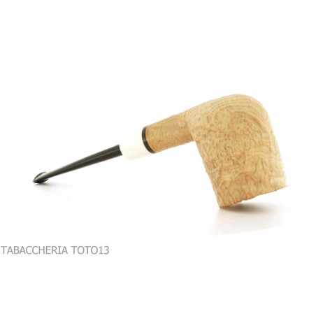 F. Ganci pipe à tabac forme de billard droite finition sablée - Pipe Pour le Tabac - Racine naturelle