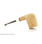 F. Ganci pipe à tabac forme de billard droite finition sablée - Pipe Pour le Tabac - Racine naturelle