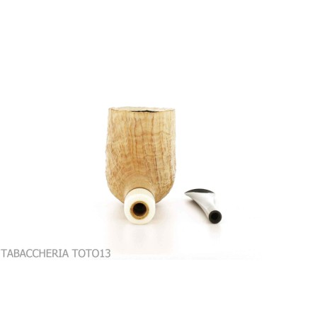F. Ganci pipe à tabac forme de billard droite finition sablée - Pipe Pour le Tabac - Racine naturelle