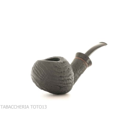 Pipe F. Ganci Bent Apple sandblasted finish - Tobacco Pipes - Natural root