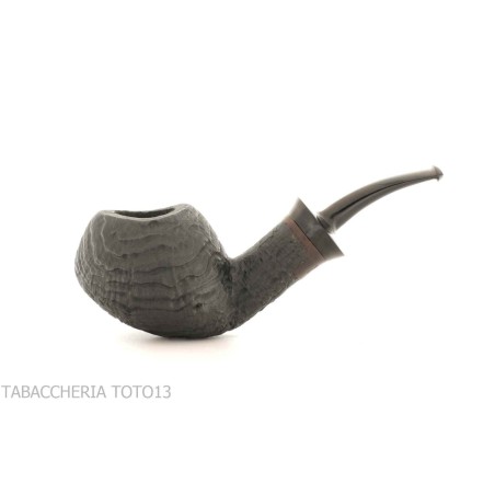 Pipe F. Ganci Bent Apple sandblasted finish - Tobacco Pipes - Natural root