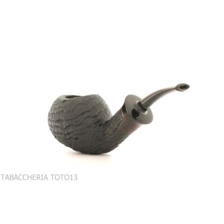 Pipe F. Ganci Bent Apple sandblasted finish - Tobacco Pipes - Natural root