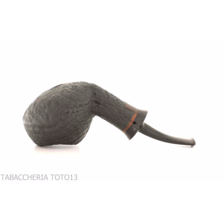 Pipe F. Ganci Bent Apple sandblasted finish - Tobacco Pipes - Natural root