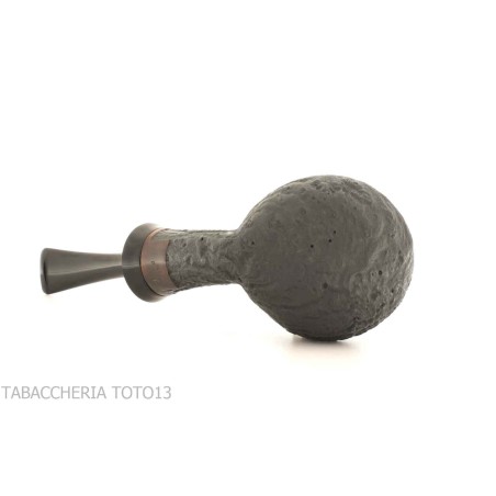 Pipe F. Ganci Bent Apple sandblasted finish - Tobacco Pipes - Natural root