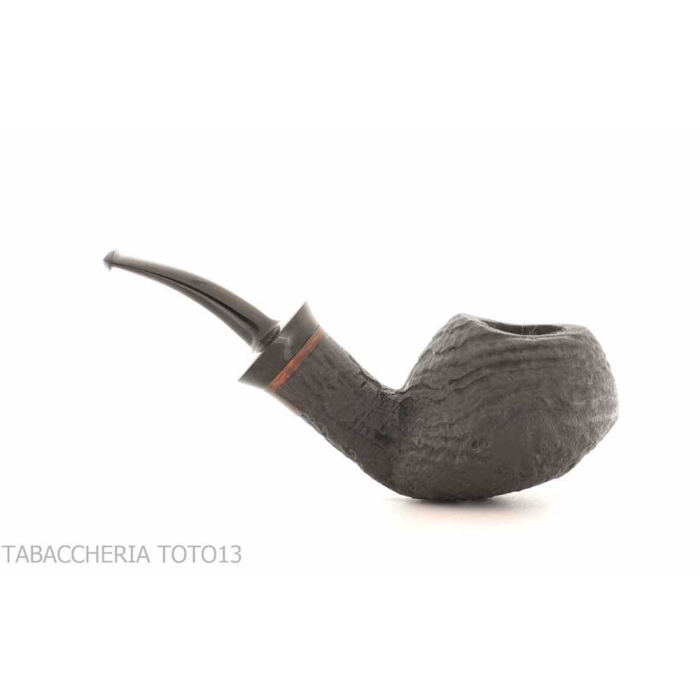 Pipe F. Ganci Bent Apple sandblasted finish - Tobacco Pipes - Natural root