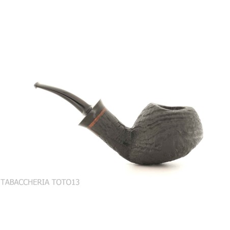 Pipe F. Ganci Bent Apple sandblasted finish - Tobacco Pipes - Natural root
