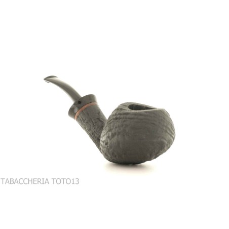 Pipe F. Ganci Bent Apple sandblasted finish - Tobacco Pipes - Natural root