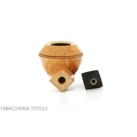 Pipe F. Ganci forme Bulldog court - Pipe Pour le Tabac - Racine naturelle