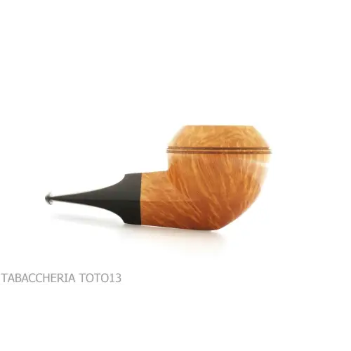 Pipe F. Ganci forme Bulldog court - Pipe Pour le Tabac - Racine naturelle