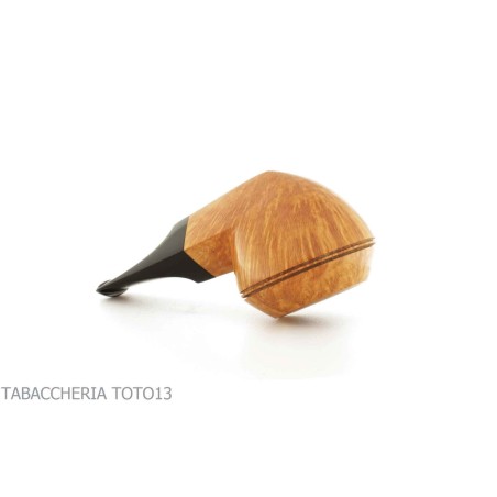 Pipe F. Ganci forme Bulldog court - Pipe Pour le Tabac - Racine naturelle