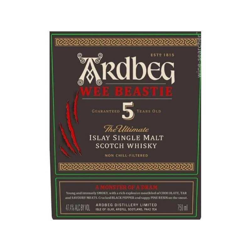 Ardbeg 5 Years Old Wee Beastie Cl.70 Vol.47,4% - Ardbeg distillery