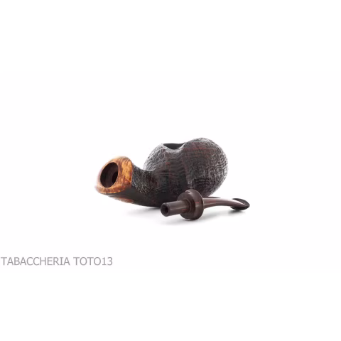 Gabriele Pipemaker forma pesca tabacchiera in radica sabbiata linea Tartaruga - Pipe
