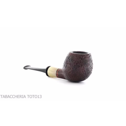 Gabriele Pipemaker pipe shape Small Apple sandblasted briar Turtle line - Tobacco Pipes - Natural root
