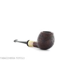 Gabriele Pipemaker pipe shape Small Apple sandblasted briar Turtle line - Tobacco Pipes - Natural root