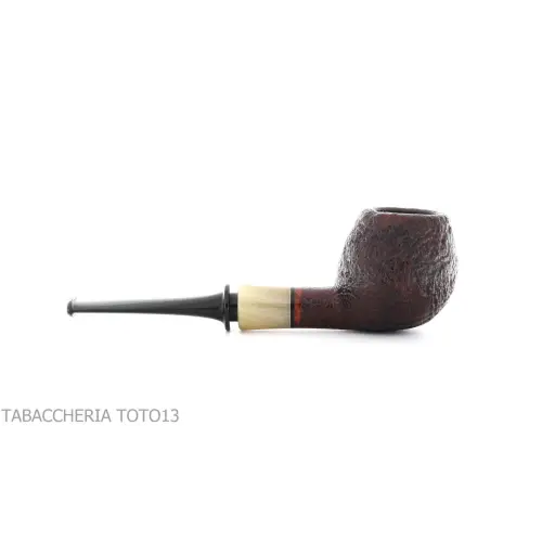 Gabriele Pipemaker pipe shape Small Apple sandblasted briar Turtle line - Tobacco Pipes - Natural root