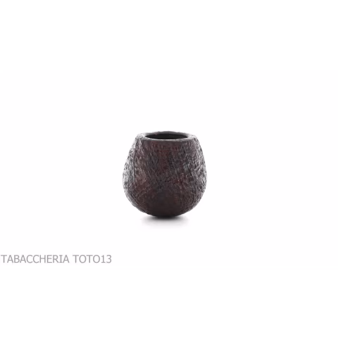 Gabriele Pipemaker pipe shape Small Apple sandblasted briar Turtle line - Tobacco Pipes - Natural root