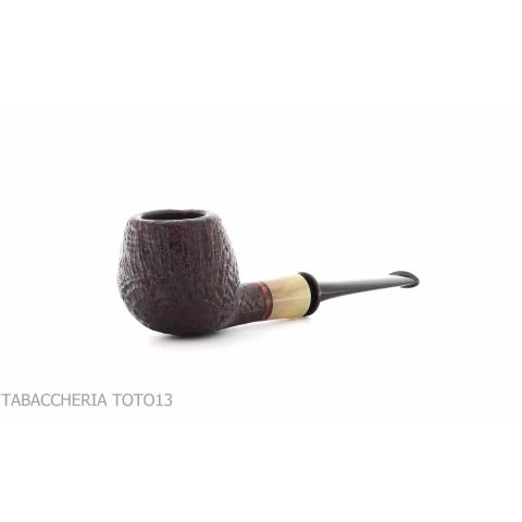 Gabriele Pipemaker pipe shape Small Apple sandblasted briar Turtle line - Tobacco Pipes - Natural root