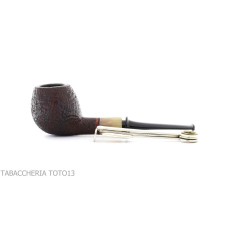 Gabriele Pfeifenmacher Pfeifenform Small Apple Sandgestrahlter Bruyere Turtle line - Tabakpfeifen
