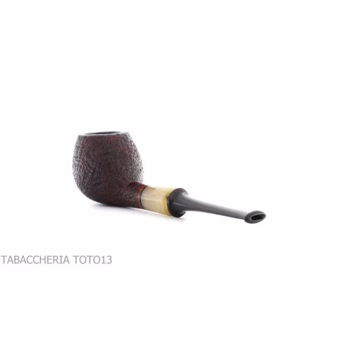 Gabriele Pipemaker pipe shape Small Apple sandblasted briar Turtle line - Tobacco Pipes - Natural root