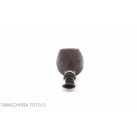 Gabriele Pipemaker pipe shape Small Apple sandblasted briar Turtle line - Tobacco Pipes - Natural root