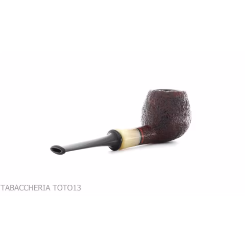 Gabriele Pipemaker pipe shape Small Apple sandblasted briar Turtle line - Tobacco Pipes - Natural root
