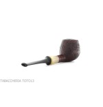 Gabriele Pipemaker pipe shape Small Apple sandblasted briar Turtle line - Tobacco Pipes - Natural root