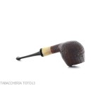Gabriele Pipemaker pipe shape Small Apple sandblasted briar Turtle line - Tobacco Pipes - Natural root