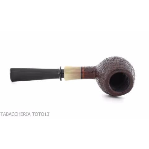 Gabriele Pipemaker pipe shape Small Apple sandblasted briar Turtle line - Tobacco Pipes - Natural root