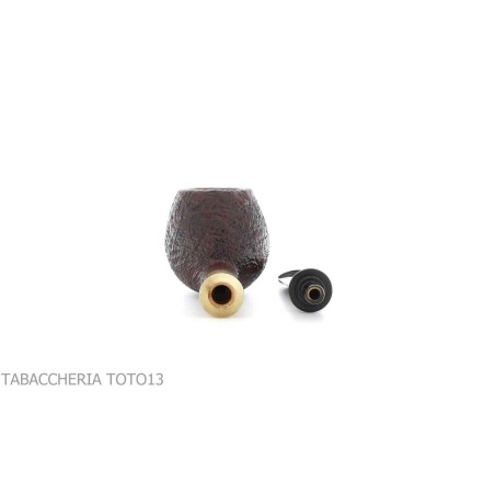 Gabriele Pfeifenmacher Pfeifenform Small Apple Sandgestrahlter Bruyere Turtle line - Tabakpfeifen