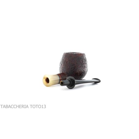 Gabriele Pfeifenmacher Pfeifenform Small Apple Sandgestrahlter Bruyere Turtle line - Tabakpfeifen