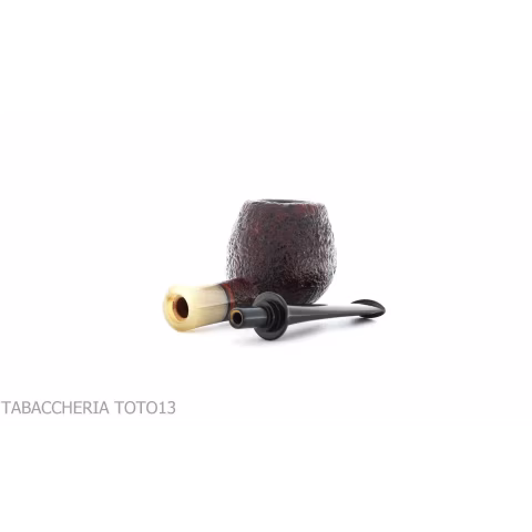 Gabriele Pipemaker pipe shape Small Apple sandblasted briar Turtle line - Tobacco Pipes - Natural root