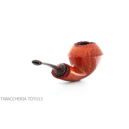 Gabriele Pipemaker pipe Rhodesian shape curved nautilus line - Tobacco Pipes - Natural root