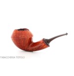 Gabriele Pipemaker pipe Rhodesian shape curved nautilus line - Tobacco Pipes - Natural root