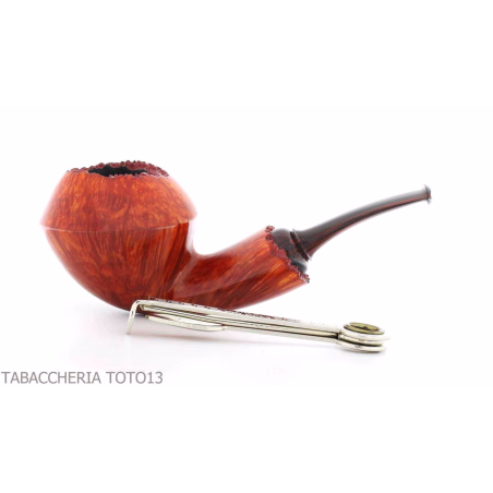 Pipa Gabriele Pipemaker Línea de Nautilus curva de forma de Rhodesia - Pipas de Tabaco