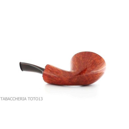 Gabriele Pipemaker pipe Rhodesian shape curved nautilus line - Tobacco Pipes - Natural root