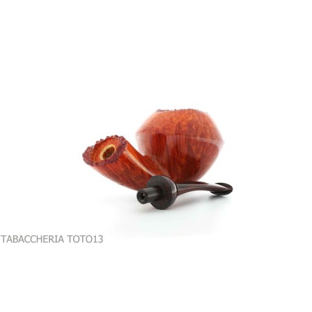 Gabriele Pipemaker pipe Rhodesian shape curved nautilus line - Tobacco Pipes - Natural root
