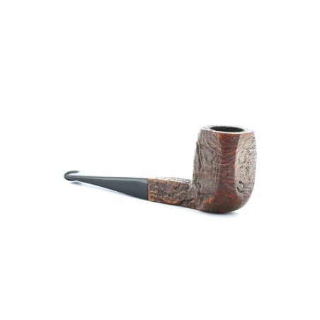 Brebbia Liberty pipe billiard panel shape sandblasted - Tobacco Pipes - Natural root
