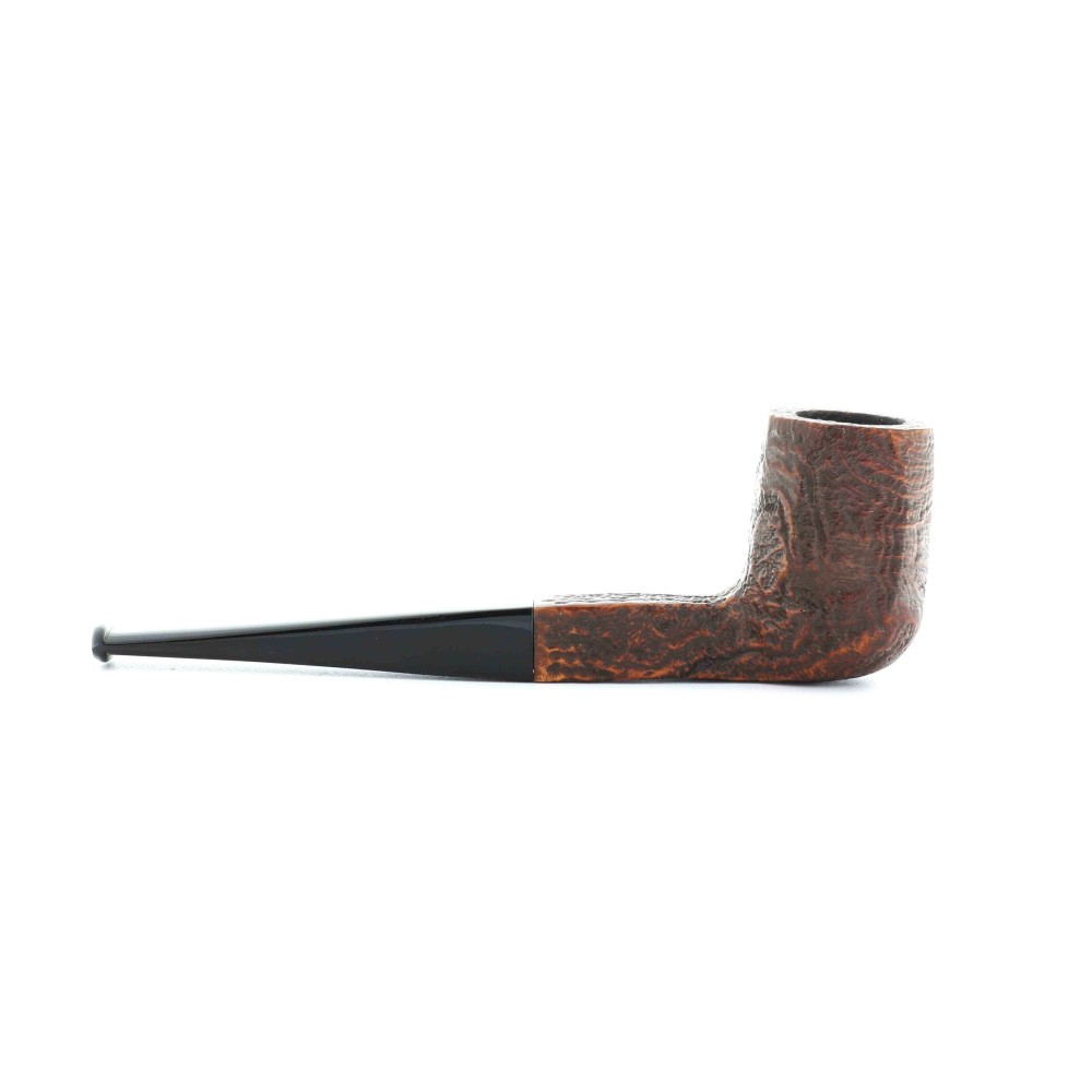 Brebbia Liberty pipe billiard panel shape sandblasted - Tobacco Pipes - Natural root