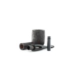 Brebbia Tundra pipe billiard shape combed briar - Tobacco Pipes - Natural root