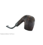 Brebbia Tundra pipe courbé forme de billard bruyère peignée - Pipe Pour le Tabac - Racine naturelle